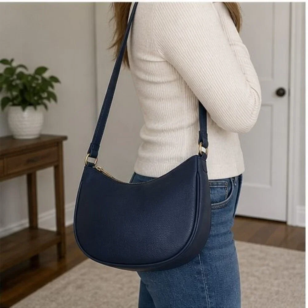 Burgundy Suede Crossbody Bag
